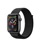 Apple Watch Series 4 44mm Asztroszürke alumíniumtok fekete sportpánttal