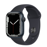 Apple Watch Series 7 45mm éjfekete alumíniumtok, sportszíj