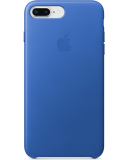 Apple iPhone 8 Plus/7 Plus gyári bőrtok – elektromos kék színben