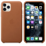 iPhone 11 Pro gyári bőrtok vörösesbarna színben