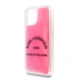  Karl Lagerfeld feliratos tok iPhone 11 készülékre rózsaszín színben