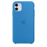 iPhone 11 gyári szilikon tok hullámkék színben