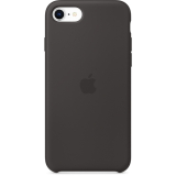 iPhone 7 / 8 / SE (2020) gyári szilikon tok fekete színben