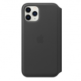 iPhone 11 Pro kinyitható bőrtok fekete színben