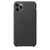 iPhone 11 Pro Max gyári bőrtok fekete színben