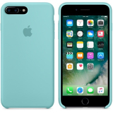 iPhone 8 Plus/7 Plus gyári szilikon tok –  tengerkék színben