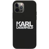 Karl Lagerfeld tok fekete,feliratos Apple Iphone 12 / 12 Pro készülékhez