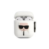 Karl Lagerfeld Apple Airpods szililkon tok, fehér