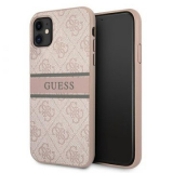 Guess 4G Printed Stripe tok - iPhone 12/12 Pro - rózsaszín
