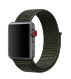 Apple Watch nylon 44mm óraszíj tépőzáras rögzítéssel, fekete