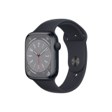 Apple Watch Series 8 45mm éjfekete alumíniumtok, sportszíj GPS