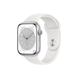 Apple Watch Series 8 41mm ezüst alumíniumtok, fehér sportszíj