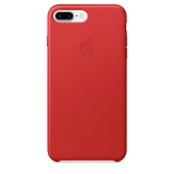 gyári iPhone 8 Plus/7 Plus bőrtok –  piros színben