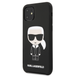 Karl Lagerfeld Liquid Silicone tok Apple iPhone 11 készülékre fekete színben
