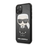 Karl Lagerfeld Embossed műanyag hátlap tok Apple iPhone 11, fekete