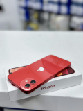 Használt Apple iPhone 12 64GB kártyafüggetlen mobiltelefon piros színben 