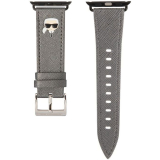 Karl Lagerfeld & Watch szíj 38 / 40 / 41 mm ezüst színben 