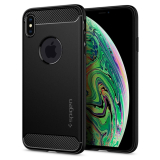 Spigen iPhone Xs Max Rugged Armor™ fekete tok