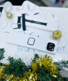 Használt Apple Watch Series 7 45mm éjfekete alumínumtok, éjfekete sportszíj