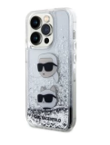 Karl Lagerfeld iPhone 15 Pro Liquid tok ezüst színben
