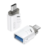 XO adapter  USB - USB-C fehér színben