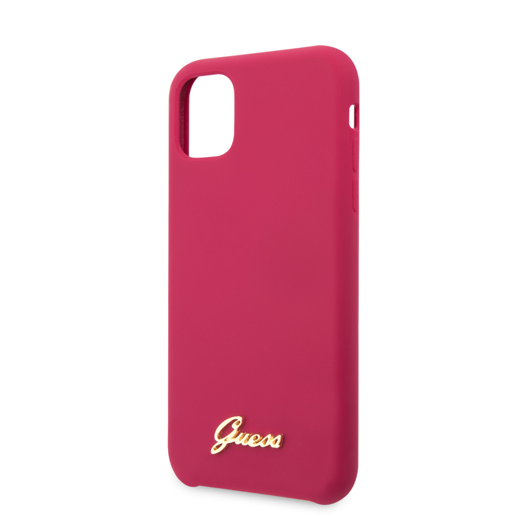 Guess hátlapi tok iPhone 11 Pro készülékre lilás rózsaszín színben
