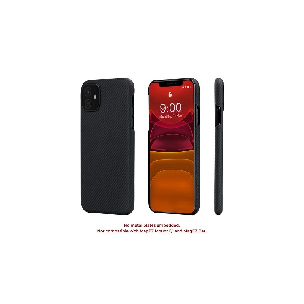 Pitaka ultravékony tok Apple iPhone 11 Pro Max készülékre fekete-szürke színben