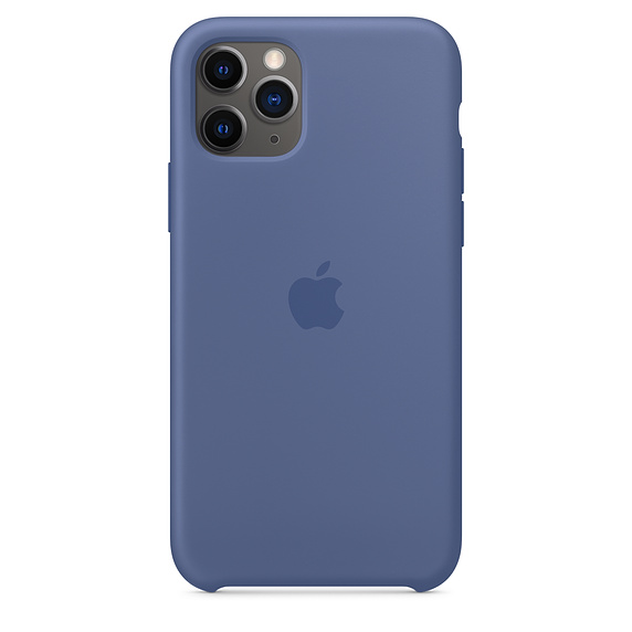 iPhone 11 Pro Max gyári szilikon tok lenvászonkék  színben