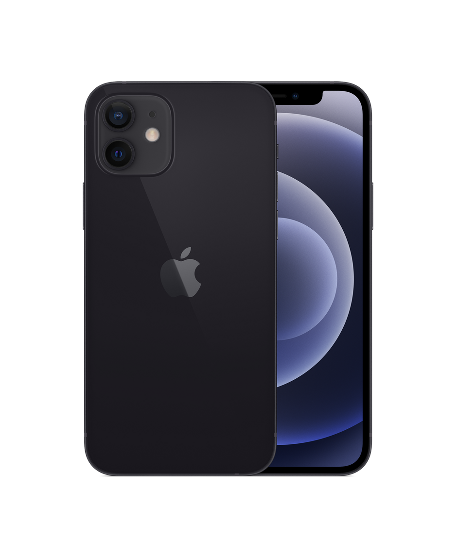 Apple iPhone 12 128GB kártyafüggetlen mobilkészülék fekete színben