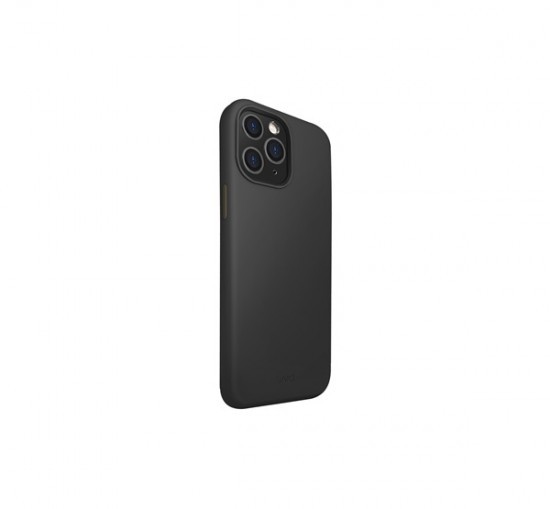 Uniq Lino Hue Apple iPhone 12 / 12 Pro, szilikon tok, fekete