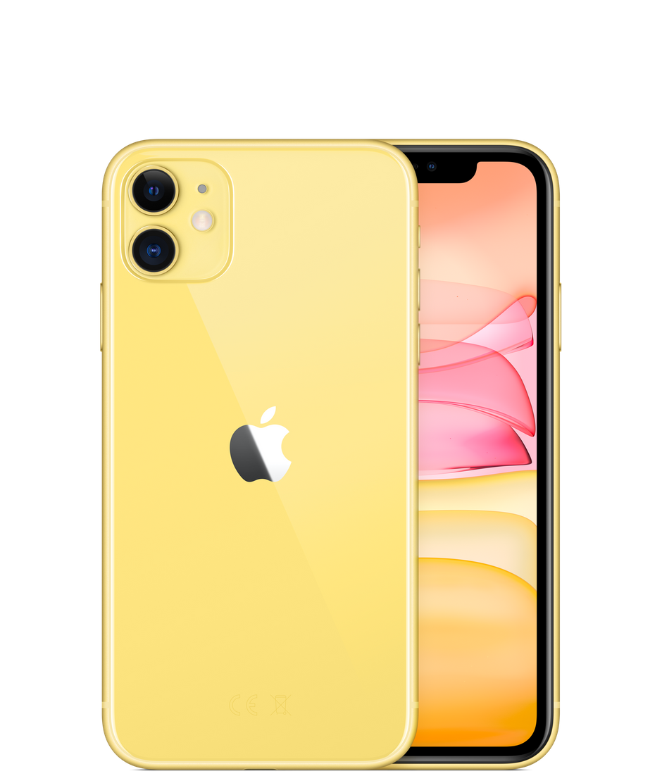 Apple iPhone 11 64GB kártyafüggetlen mobilkészülék sárga színben