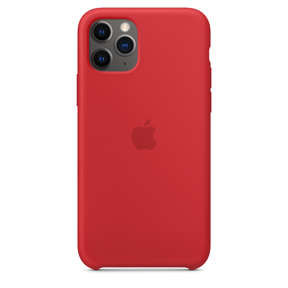 iPhone 11 Pro gyári szilikon tok piros színben