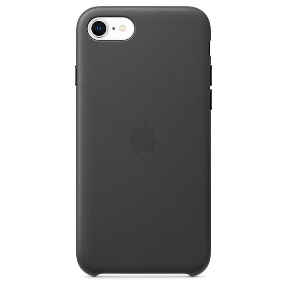 iPhone 7 / 8 / SE (2020/2022) gyári bőr tok fekete színben