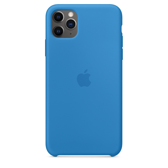 iPhone 11 Pro Max gyári szilikon tok hullámkék  színben