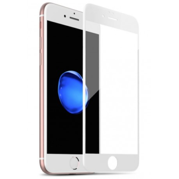 3D kijelzővédő üvegfólia iPhone 6 Plus/6S Plus  fehér