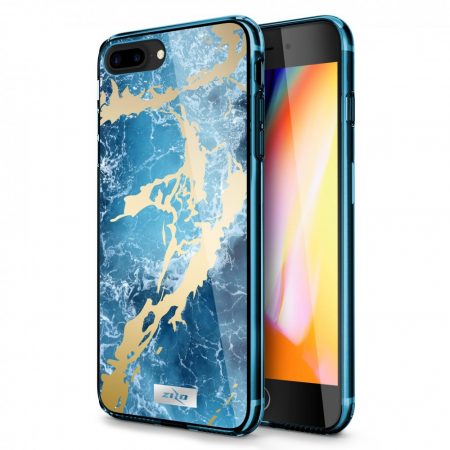  Zizo Refine Slim Clear iPhone 7 / 8 Plus ütésálló tok, kék
