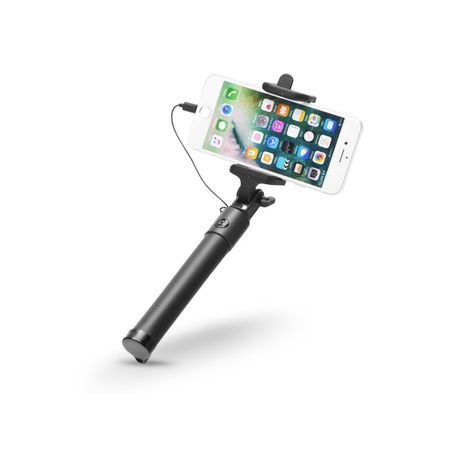 Blun Selfie Holder szelfi bot exponáló gombbal, Lightning csatlakozóval - fekete