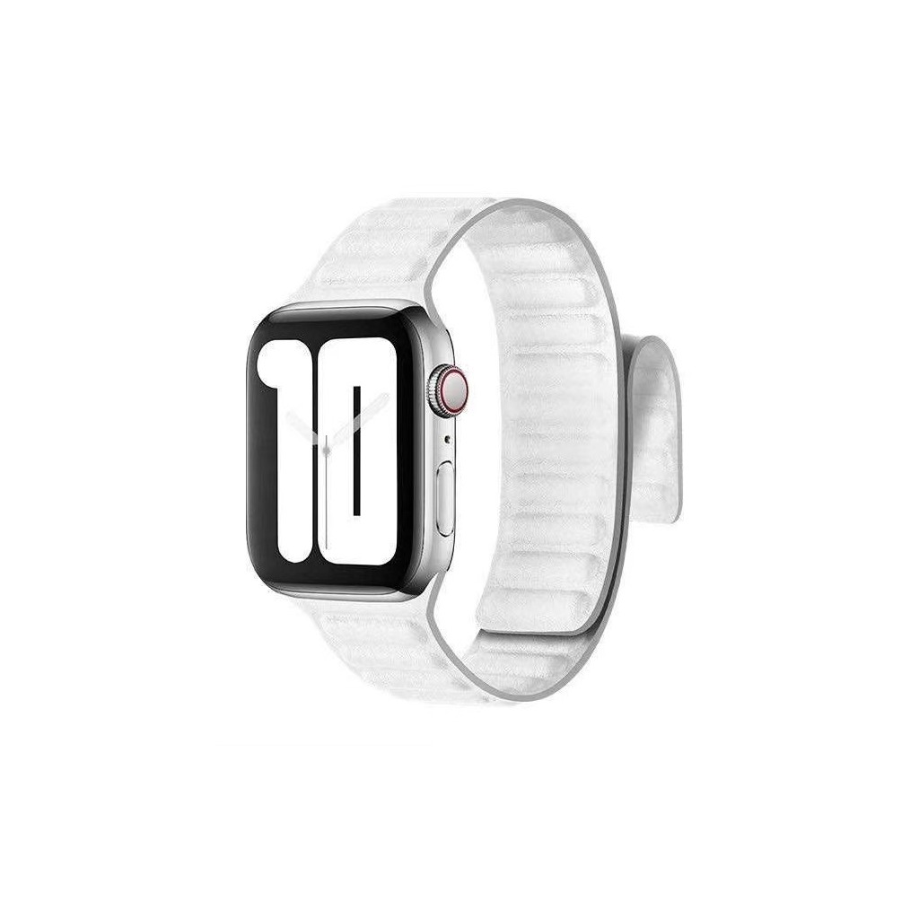 Apple Watch mágneses bőr szíj fehér 38/40/41mm