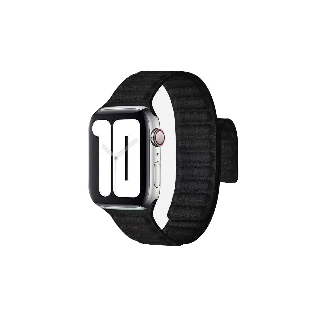 Apple Watch mágneses bőr szíj fekete 38/40/41mm