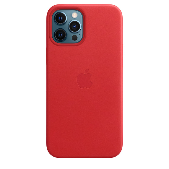 MagSafe-rögzítésű iPhone 12 Pro Max-bőrtok – (PRODUCT)RED