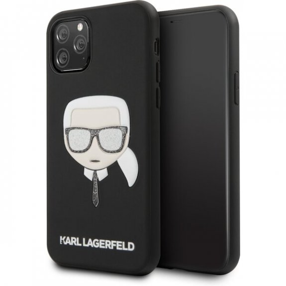  Karl Lagerfeld szilikontok iPhone 12 mini készülékhez fekete/ezüst