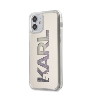  Karl Lagerfeld Liquid Glitter tok iPhone 12 / 12 Pro készülékre ezüst