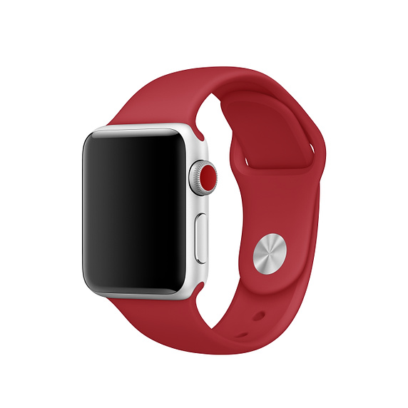 Apple Watch-sportszíj 42/44 mm piros színben