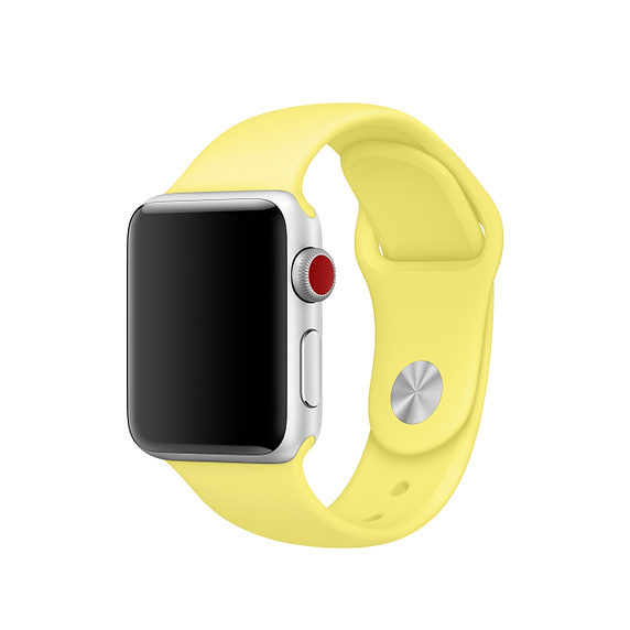 Apple Watch sportszíj 42/44/45/49 mm citromsárga színben