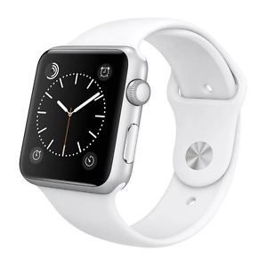 Apple Watch 42/44/45/49 mm fehér utángyártott szilikon szíj 