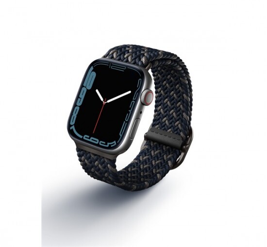 Uniq Aspen Designer Edition fonott szíj Apple Watch 42/44/45/49 mm kék színben