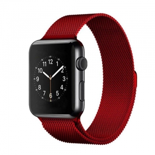 Apple Watch 38 / 40 / 41 mm piros milánói szíj