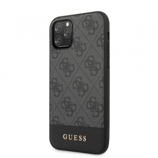 Guess hátlapi tok szürke színben fekete logóval iPhone 11 Pro Max készülékre