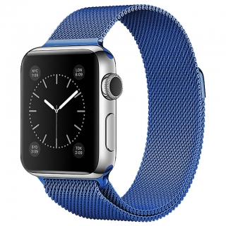 Apple Watch 38 / 40 / 41 mm kék milánói szíj 