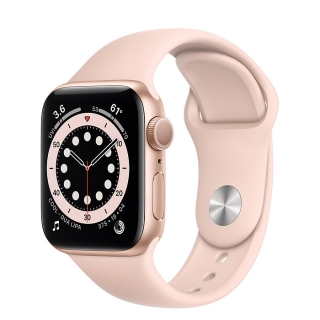 Apple Watch Series 6 40mm arany alumíniumtok rózsakvarc sportszíj